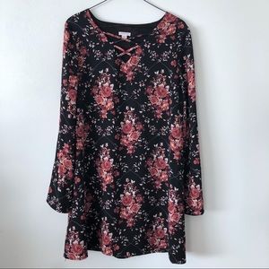 Floral Print Shift Dress